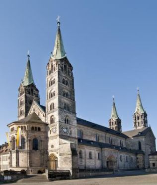 Außenansicht des Bamberger Doms